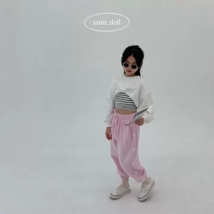 Saint Doll - Korean Children Fashion - #fashionkids - Ribbon Ribbon Pants With Mom - 2