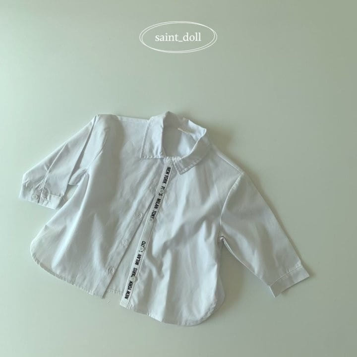 Saint Doll - Korean Children Fashion - #kidsshorts - Tape Color Shirt