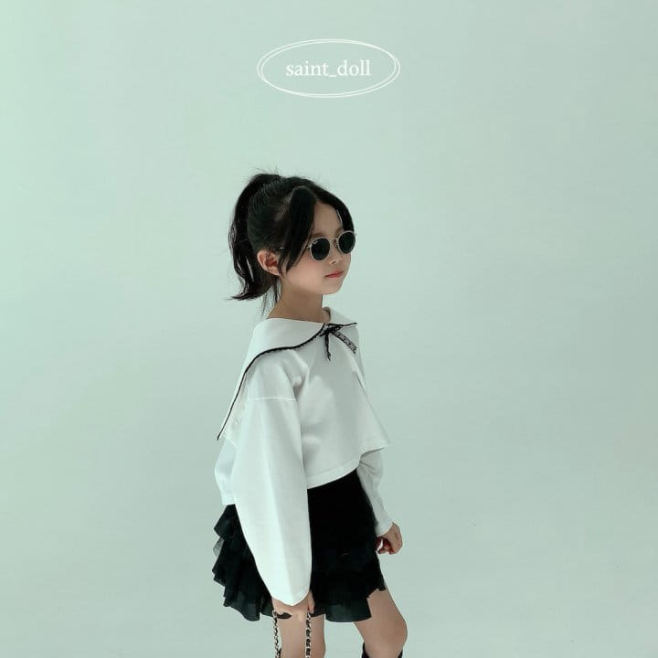 Saint Doll - Korean Children Fashion - #kidsshorts - Spangles Ribbon Tee - 8