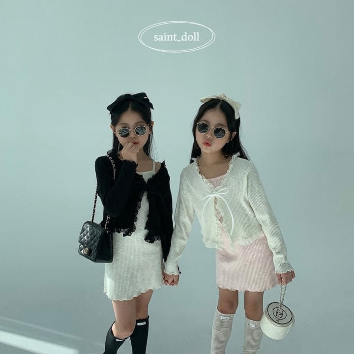 Saint Doll - Korean Children Fashion - #kidzfashiontrend - Frill Rib Cardigan - 6