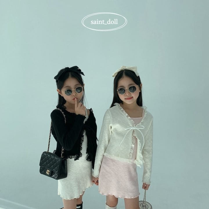 Saint Doll - Korean Children Fashion - #magicofchildhood - Frill Rib Cardigan - 9