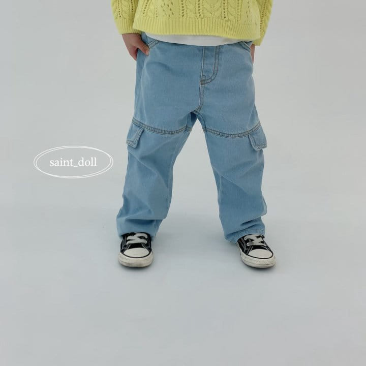 Saint Doll - Korean Children Fashion - #minifashionista - Street Denim Pants - 3