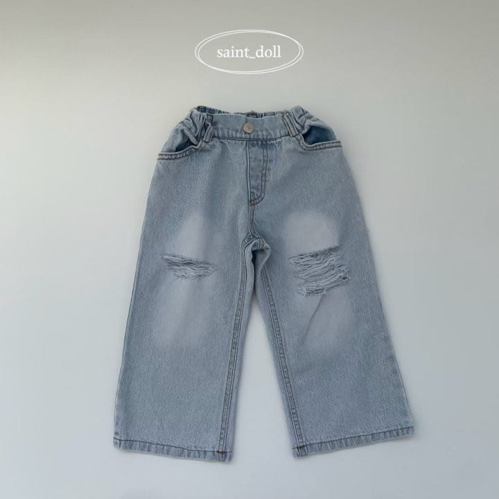 Saint Doll - Korean Children Fashion - #stylishchildhood - Snow Torn Jeans With Mom  - 2