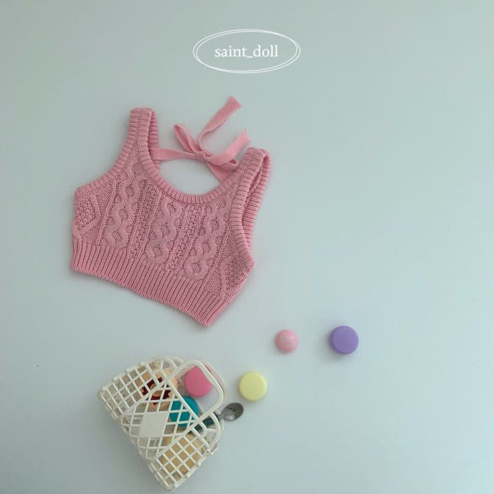 Saint Doll - Korean Children Fashion - #prettylittlegirls - Ribbon Crop Knit - 4