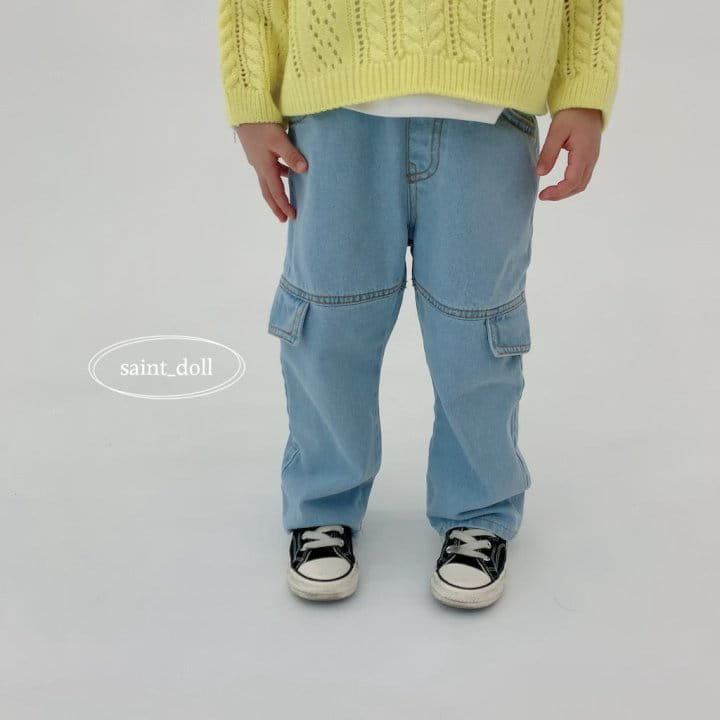 Saint Doll - Korean Children Fashion - #toddlerclothing - Street Denim Pants - 6