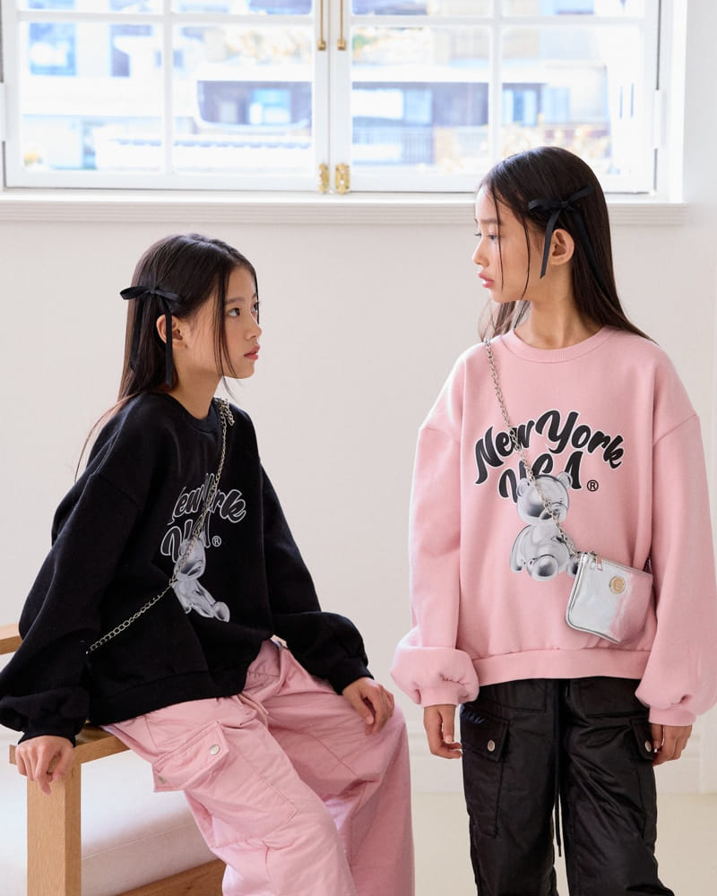 Sm2 - Korean Children Fashion - #childrensboutique - New York  Bear Sweatshirt - 8