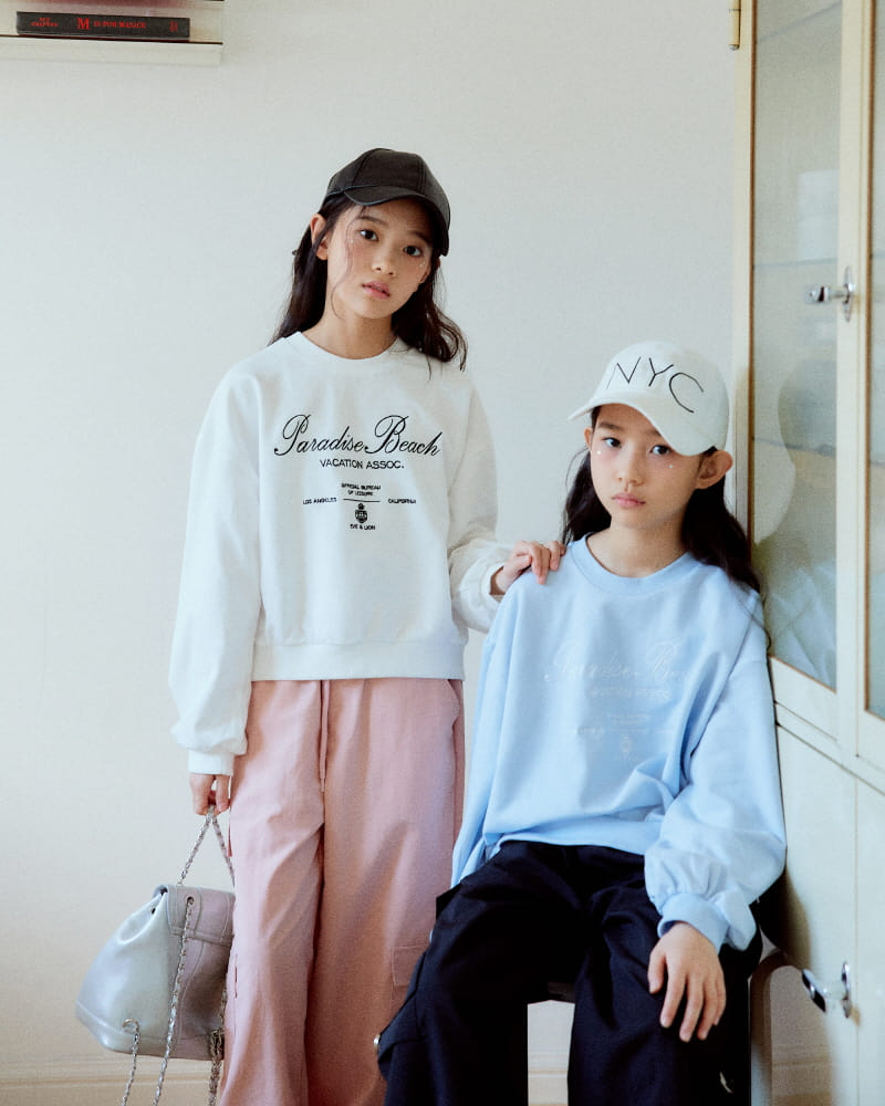 Sm2 - Korean Children Fashion - #discoveringself - Lettering Embroidery Sweatshirt - 7