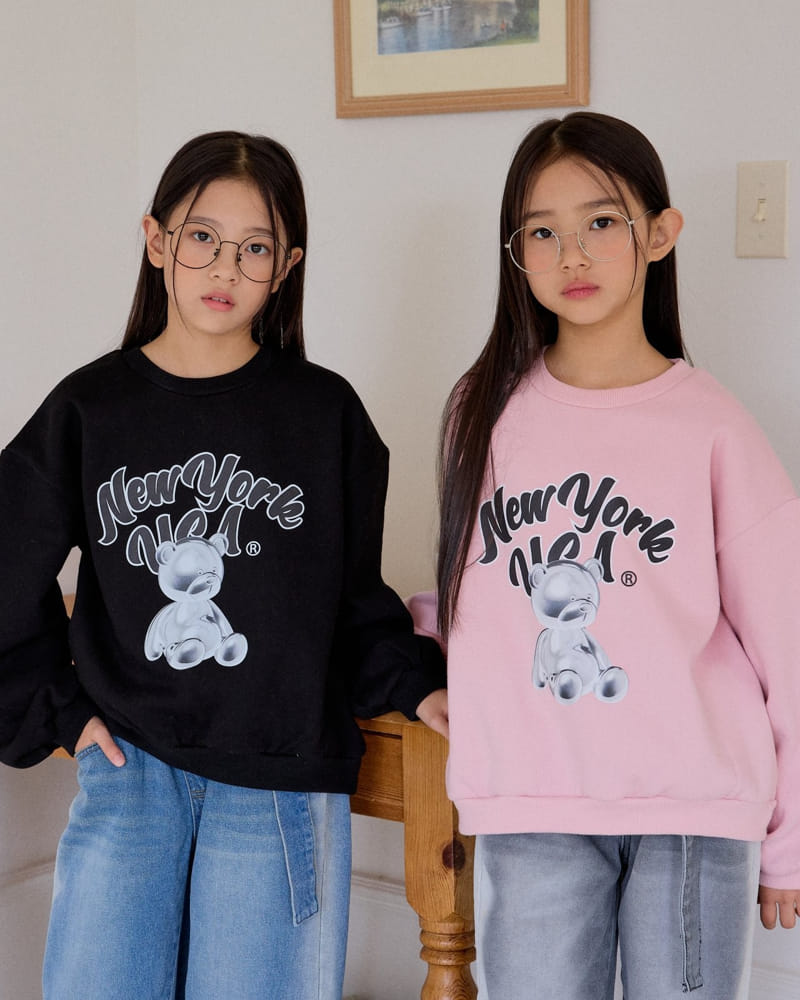 Sm2 - Korean Children Fashion - #discoveringself - New York  Bear Sweatshirt - 10