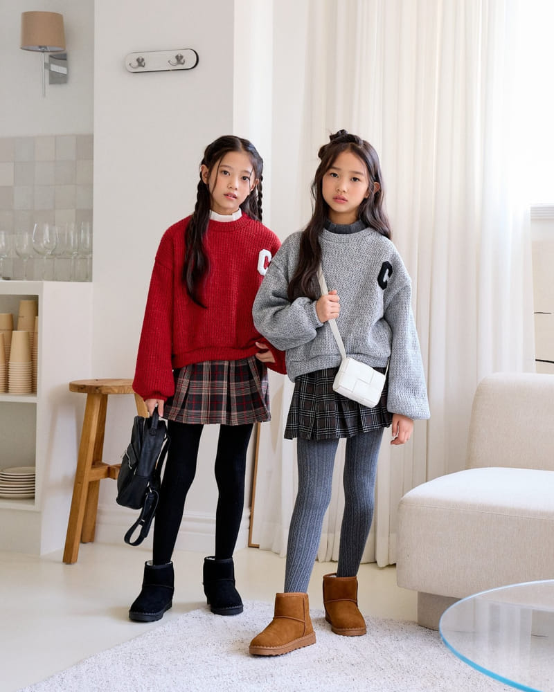 Sm2 - Korean Children Fashion - #kidsshorts - Classic Kint Sweatshirt  - 4