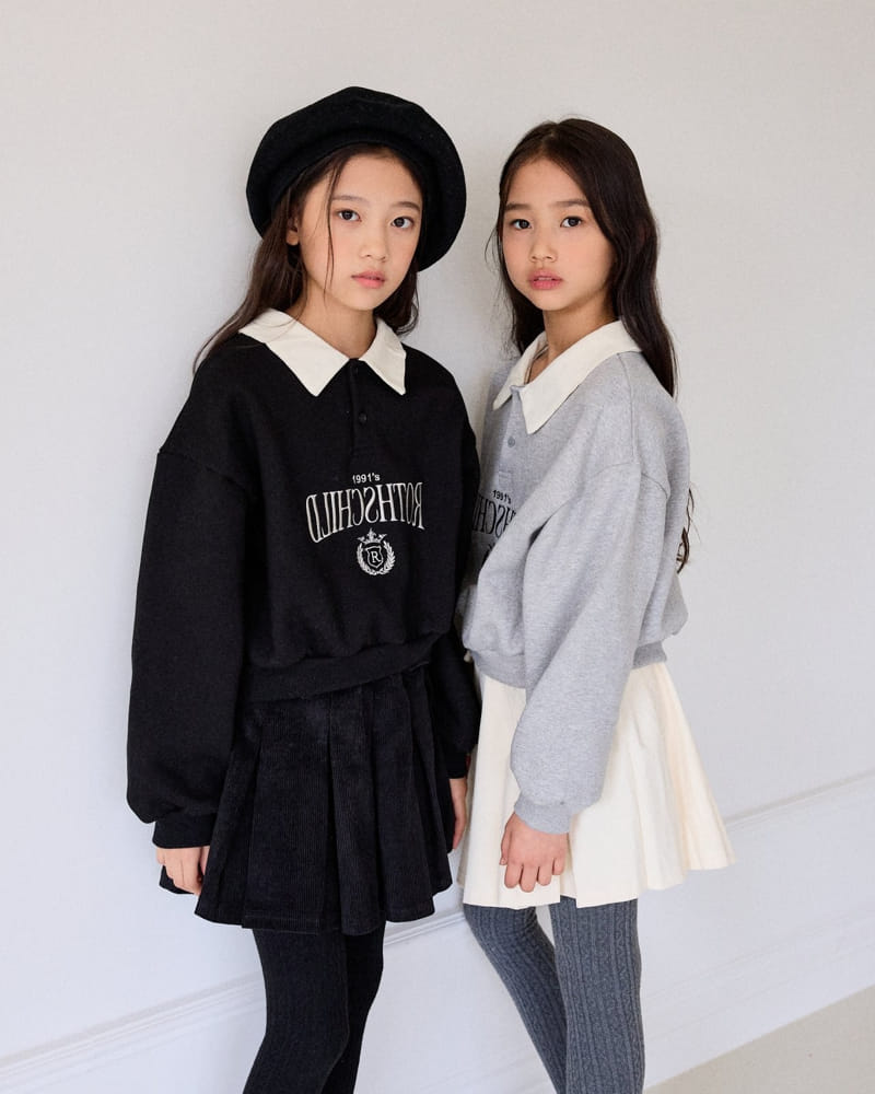 Sm2 - Korean Children Fashion - #magicofchildhood - School Collar Sweatshirt - 2