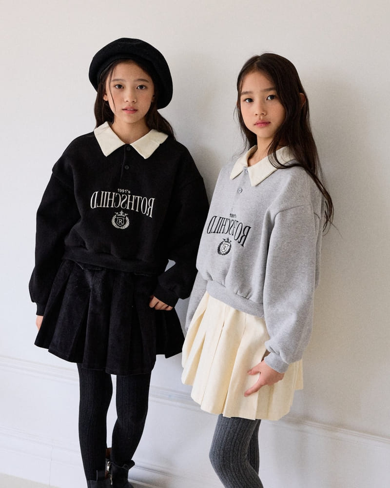 Sm2 - Korean Children Fashion - #minifashionista - School Collar Sweatshirt - 3