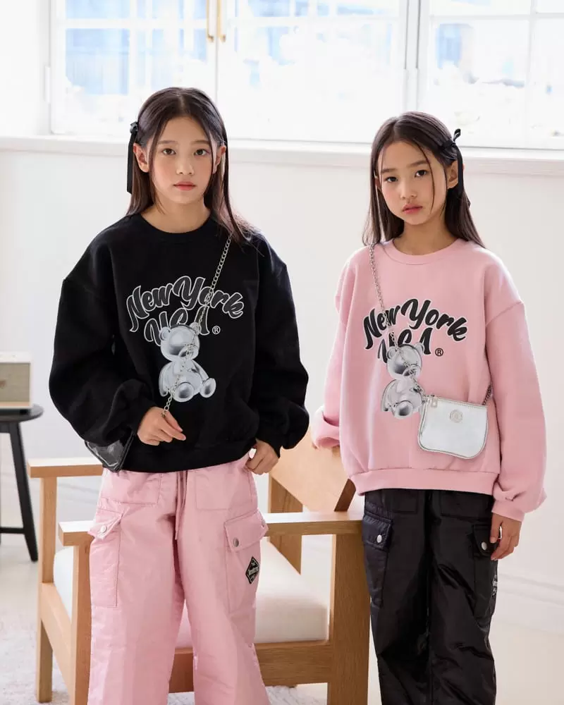 Sm2 - Korean Children Fashion - #prettylittlegirls - New York  Bear Sweatshirt - 3