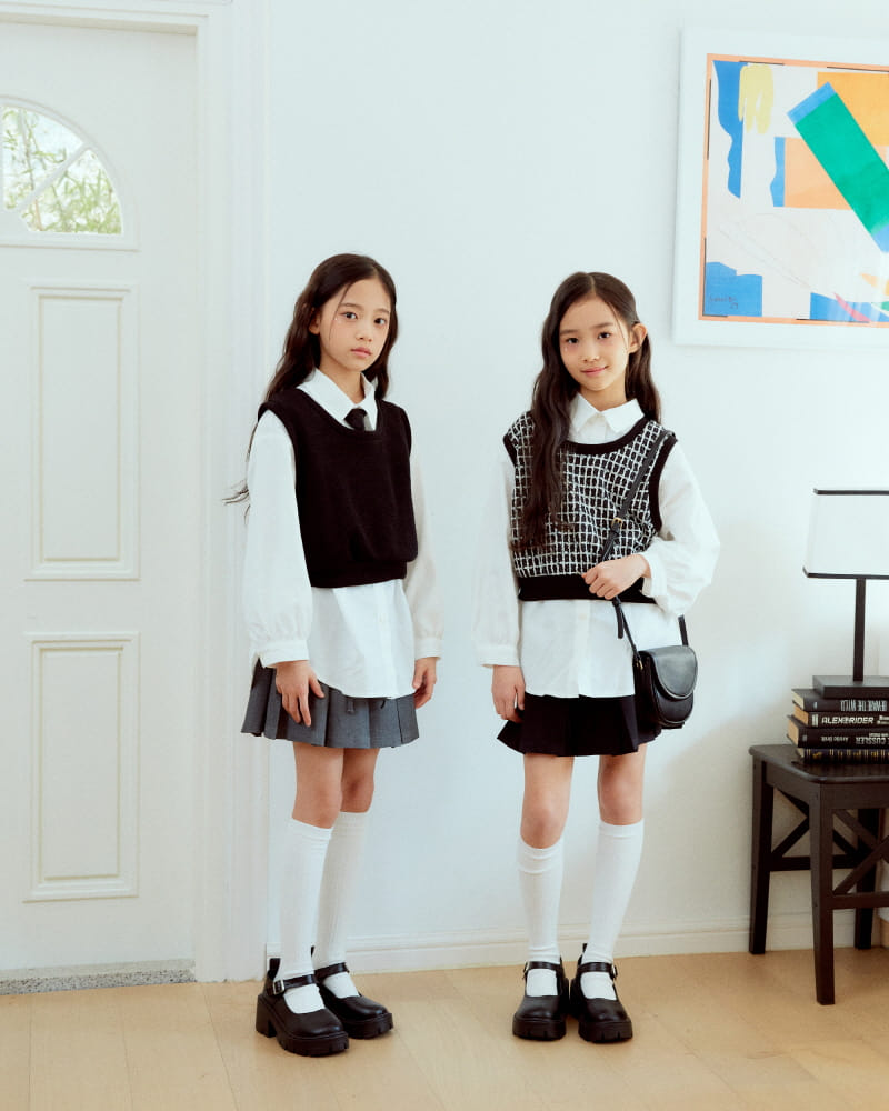 Sm2 - Korean Children Fashion - #stylishchildhood - Celebrity Knit Vest - 2