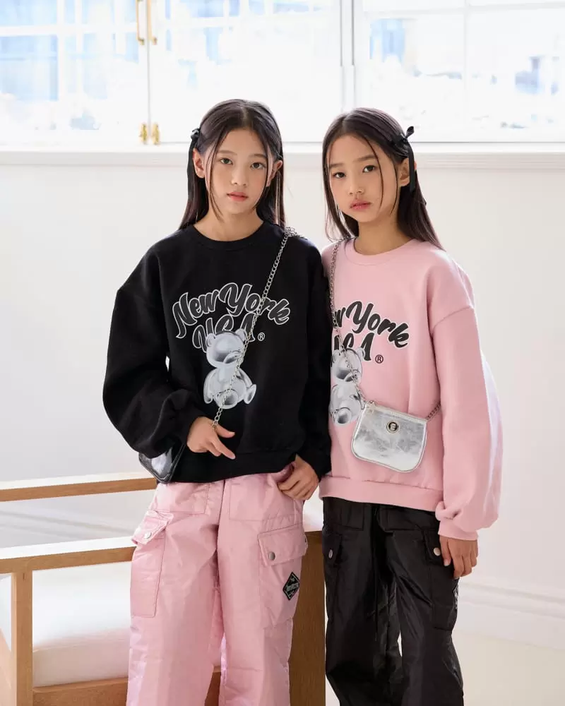 Sm2 - Korean Children Fashion - #prettylittlegirls - New York  Bear Sweatshirt - 4