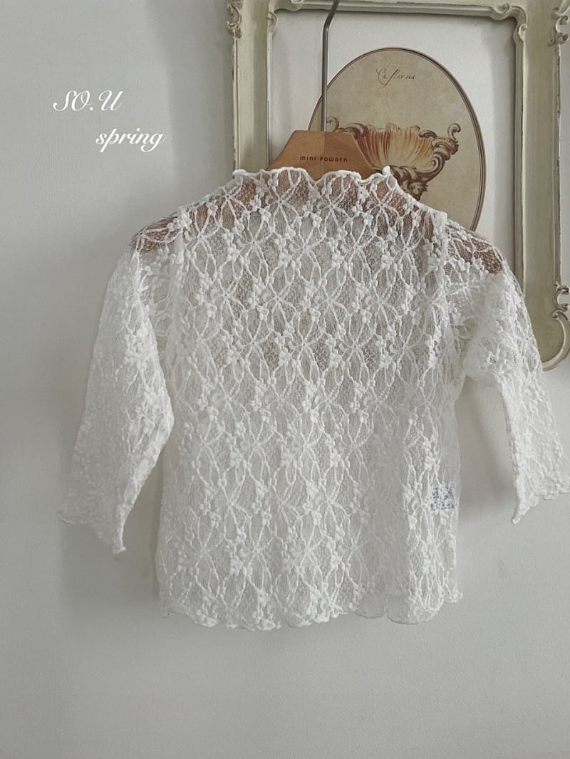 So U - Korean Baby Fashion - #babyoninstagram - Lace Terry Tee - 3