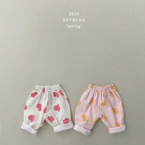 Soybean - Korean Children Fashion - #Kfashion4kids - Heart Abeng C Pants