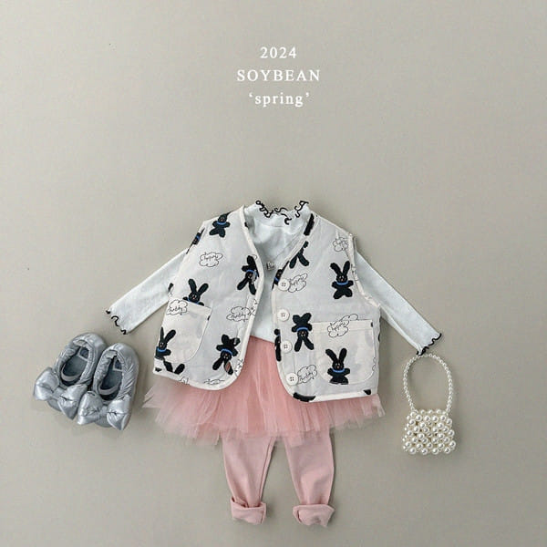 Soybean - Korean Children Fashion - #Kfashion4kids - Bunny Light Wellon Vest - 5