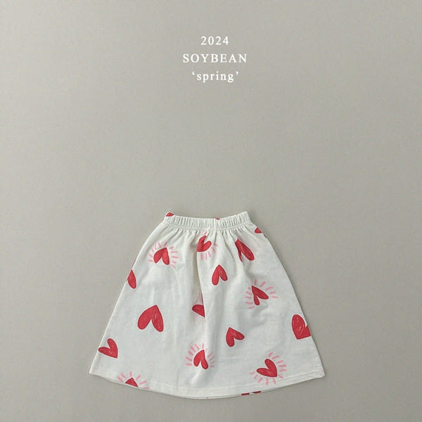 Soybean - Korean Children Fashion - #childofig - Pew Pew Heart Long Skirt - 8