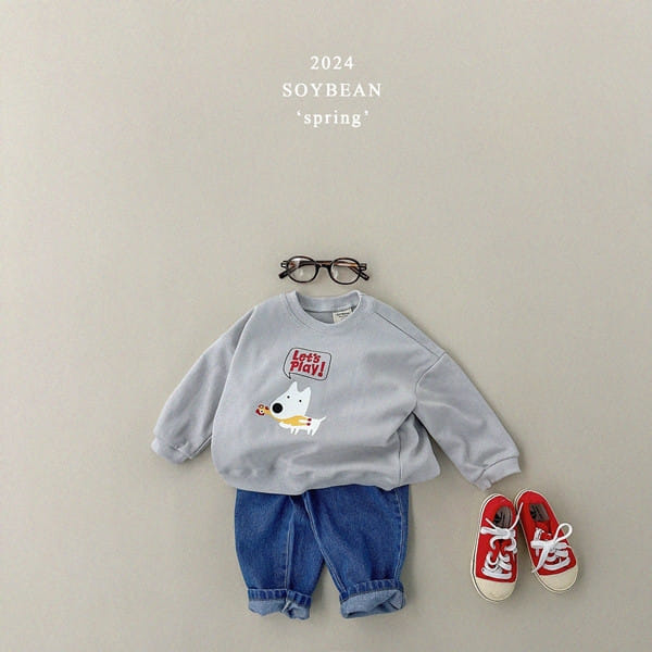 Soybean - Korean Children Fashion - #childofig - Loose Fit Puppy Sweatshirt - 4