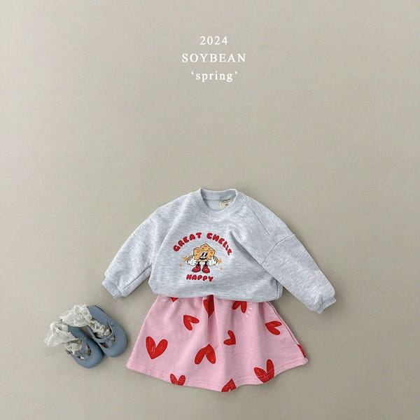 Soybean - Korean Children Fashion - #designkidswear - Loose Cheese Sweatshirt - 2