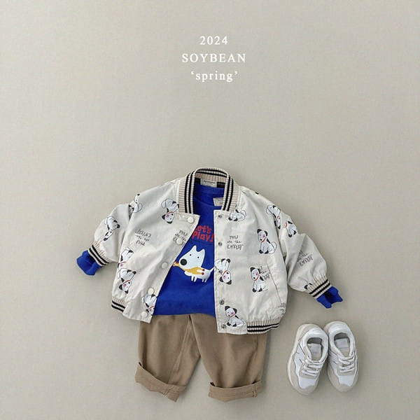 Soybean - Korean Children Fashion - #kidsshorts - Loose Fit Puppy Sweatshirt - 8