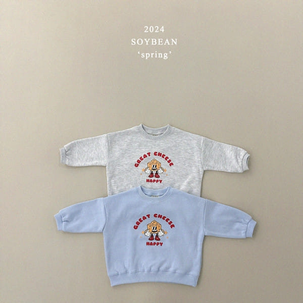 Soybean - Korean Children Fashion - #minifashionista - Loose Cheese Sweatshirt - 11