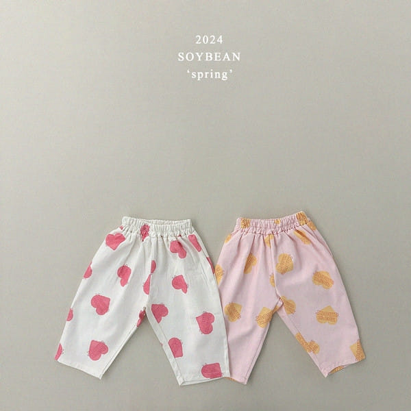 Soybean - Korean Children Fashion - #toddlerclothing - Heart Abeng C Pants - 7