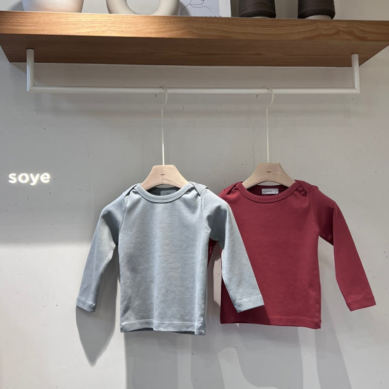 Soye - Korean Children Fashion - #kidsstore - Solid ST Neck Tee