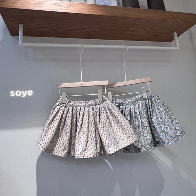 Soye - Korean Children Fashion - #littlefashionista - Flower Pleats Skirt