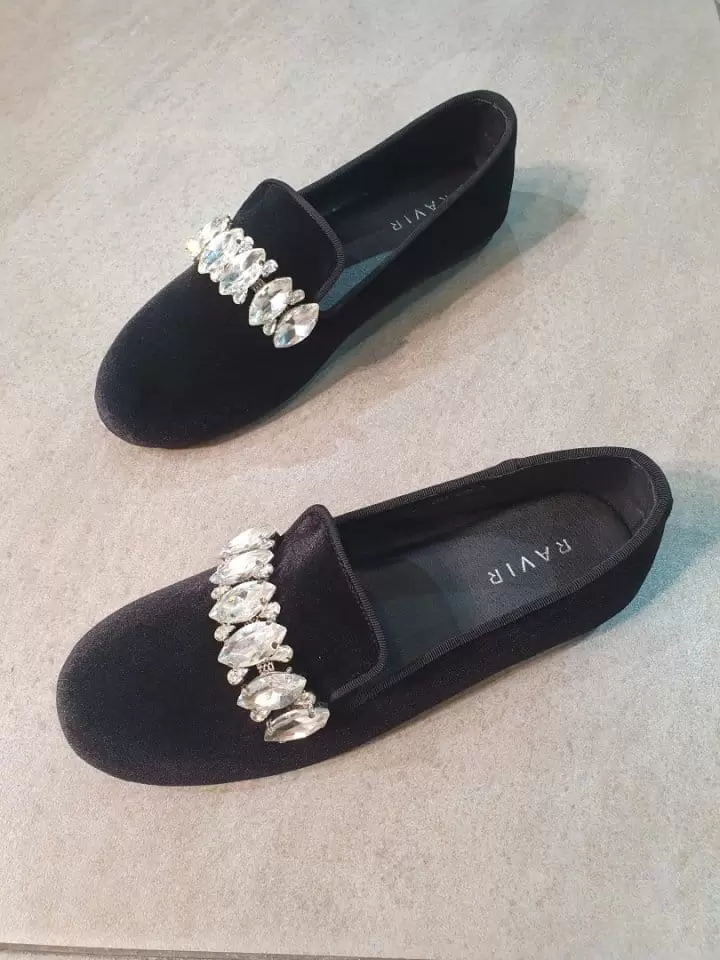 Ssangpa - Korean Women Fashion - #womensfashion - RA 204  Velvet Flats & Ballerinas - 2