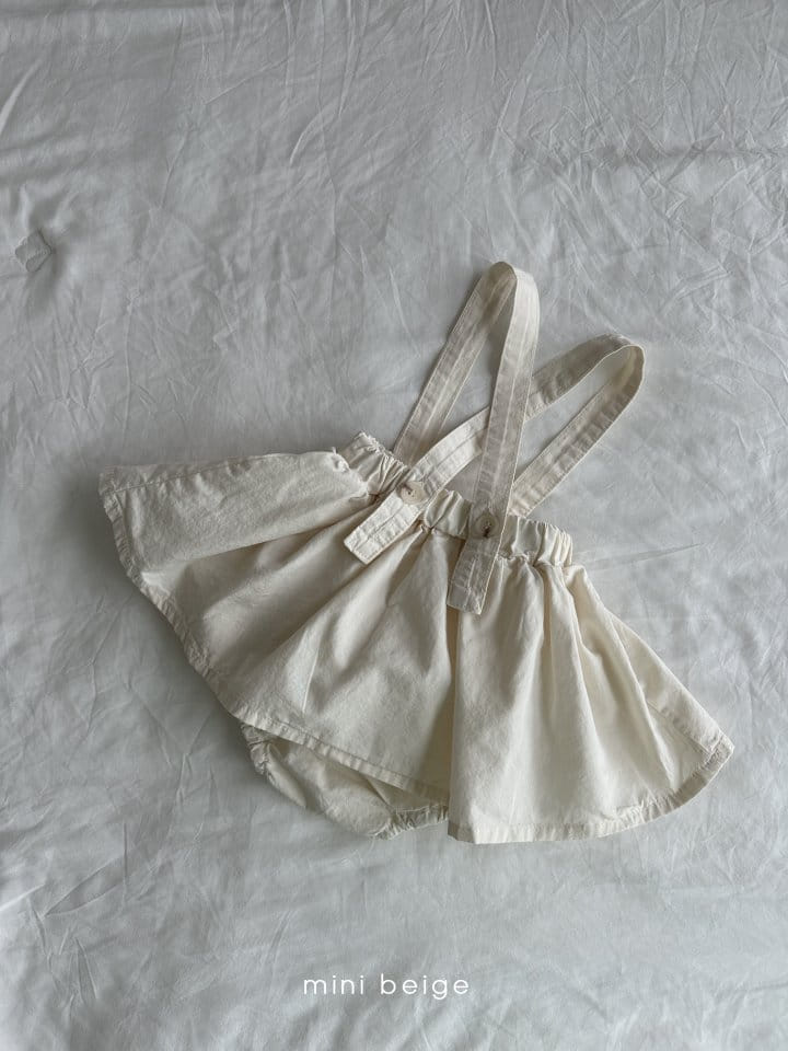 The Beige - Korean Baby Fashion - #babyfever - Shirring Skirt Bloomers - 7