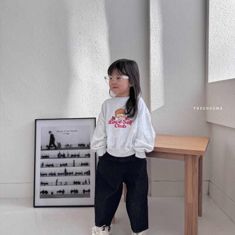 Thegoguma - Korean Children Fashion - #Kfashion4kids - Love Crop Sweatshirt - 8