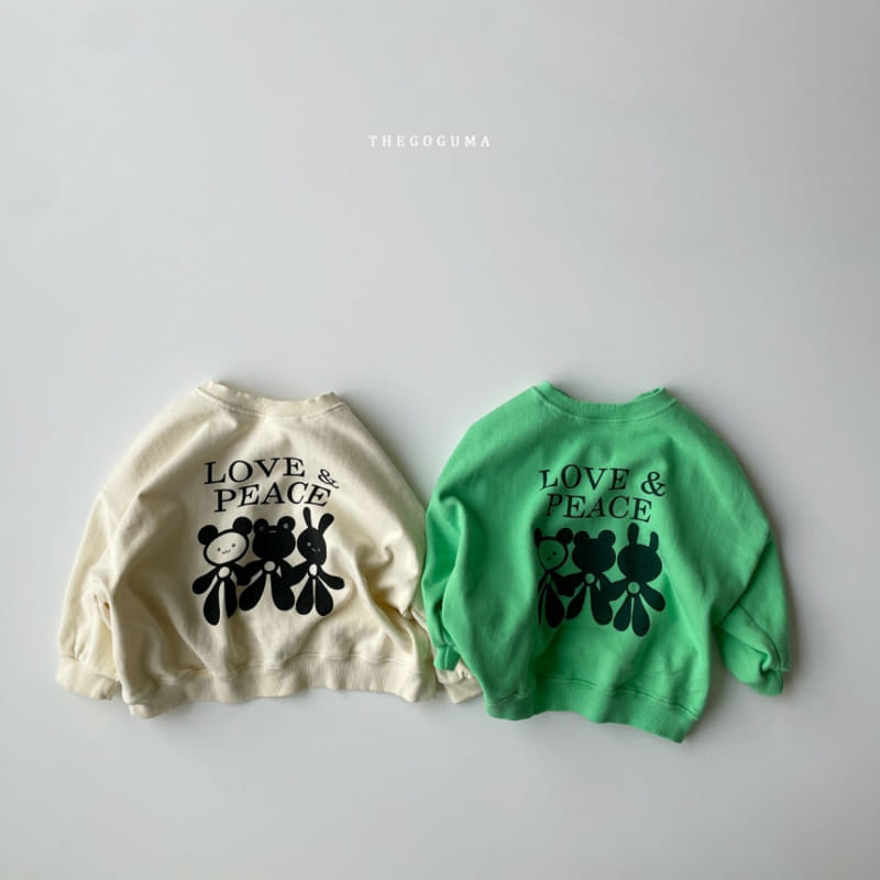 Thegoguma - Korean Children Fashion - #childofig - Love Peace Sweatshirt