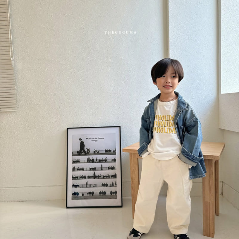 Thegoguma - Korean Children Fashion - #childofig - Tick Tok Straight Denim Pants - 6