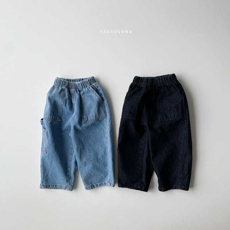 Thegoguma - Korean Children Fashion - #designkidswear - Retro Pocket Denim Pants