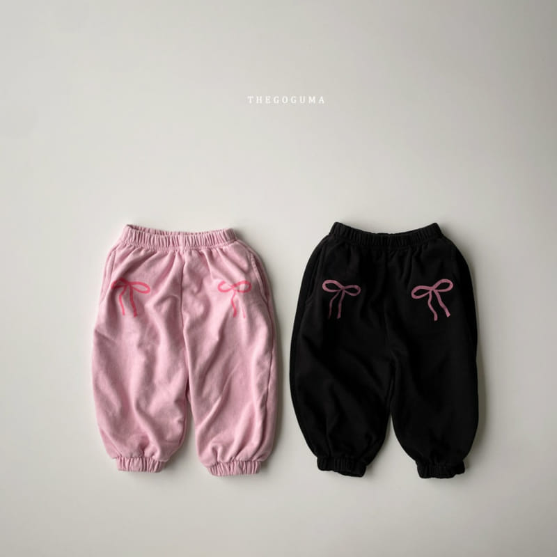 Thegoguma - Korean Children Fashion - #fashionkids - Ribbon Jogger Pants