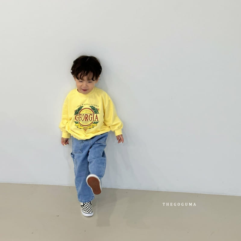 Thegoguma - Korean Children Fashion - #fashionkids - Retro Pocket Denim Pants - 4