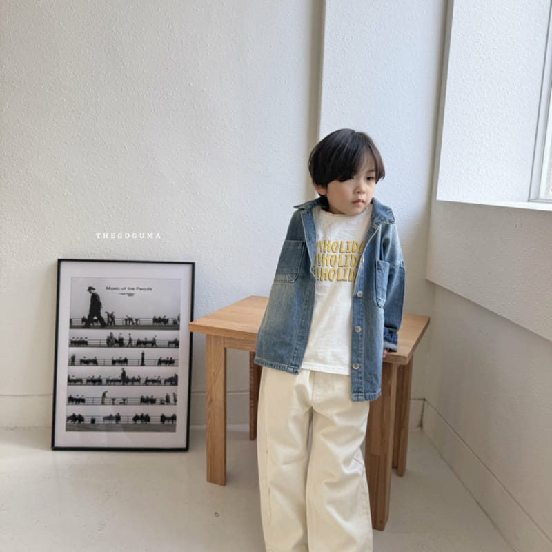 Thegoguma - Korean Children Fashion - #kidzfashiontrend - Engineer Denim Jacket - 3