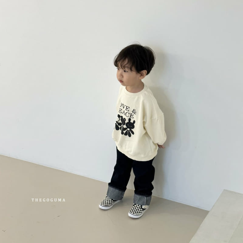 Thegoguma - Korean Children Fashion - #littlefashionista - Love Peace Sweatshirt - 10