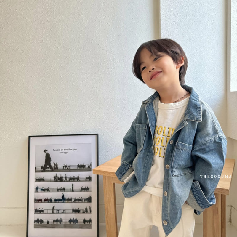 Thegoguma - Korean Children Fashion - #littlefashionista - Engineer Denim Jacket - 5