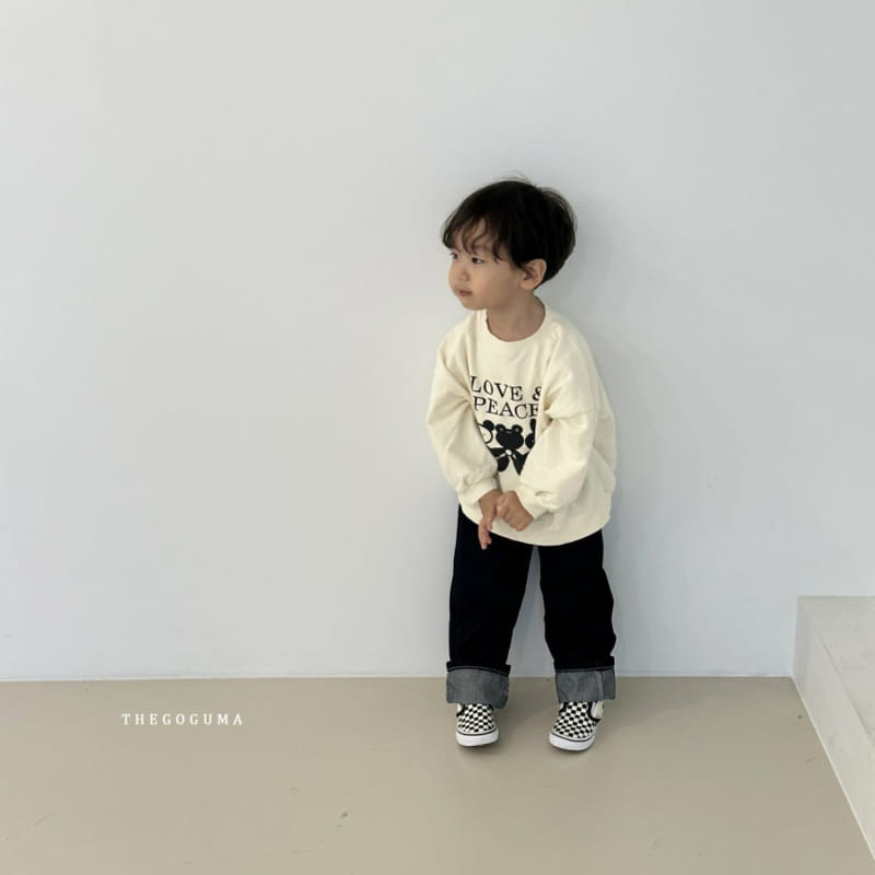 Thegoguma - Korean Children Fashion - #magicofchildhood - Love Peace Sweatshirt - 11