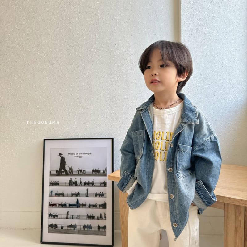 Thegoguma - Korean Children Fashion - #magicofchildhood - Engineer Denim Jacket - 6