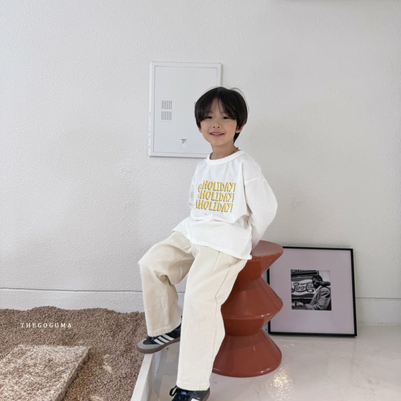 Thegoguma - Korean Children Fashion - #magicofchildhood - Tick Tok Straight Denim Pants - 3