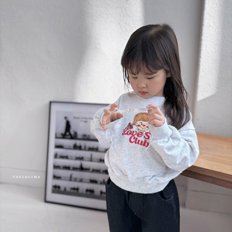 Thegoguma - Korean Children Fashion - #minifashionista - Love Crop Sweatshirt - 11