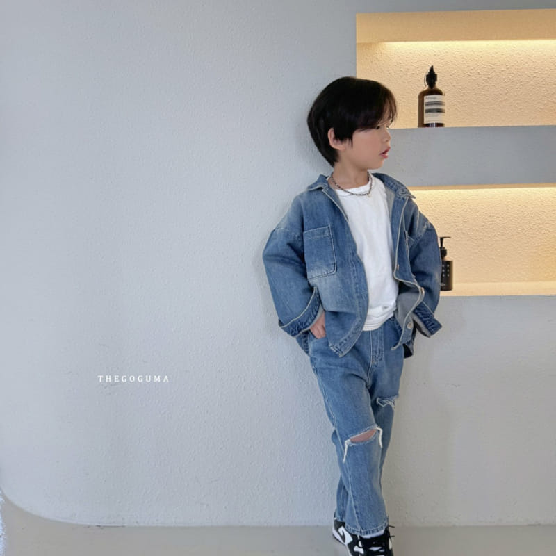 Thegoguma - Korean Children Fashion - #stylishchildhood - Engineer Denim Jacket - 11