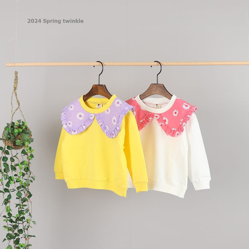 Twinkle - Korean Children Fashion - #prettylittlegirls - Daisy Collar Tee