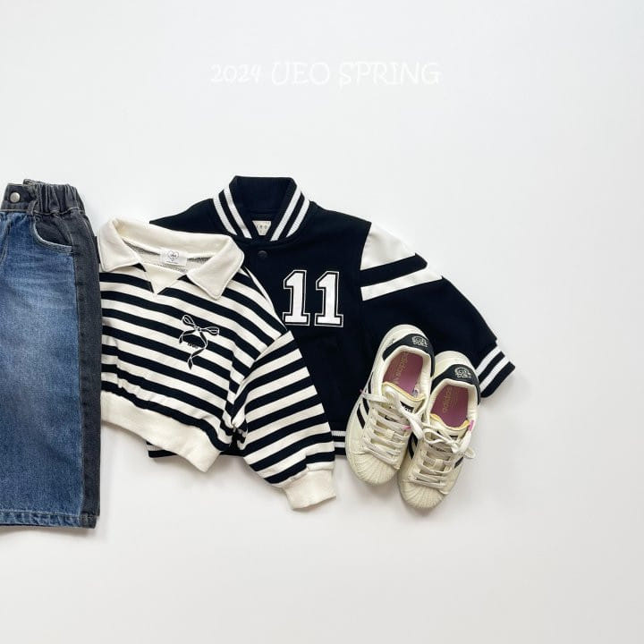 U Eo - Korean Children Fashion - #childofig - 11 varsity Jumper - 11