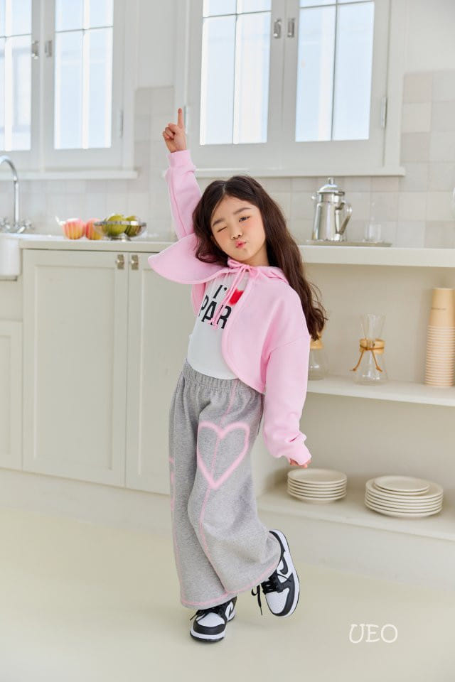 U Eo - Korean Children Fashion - #designkidswear - Smile Heart Pants - 10