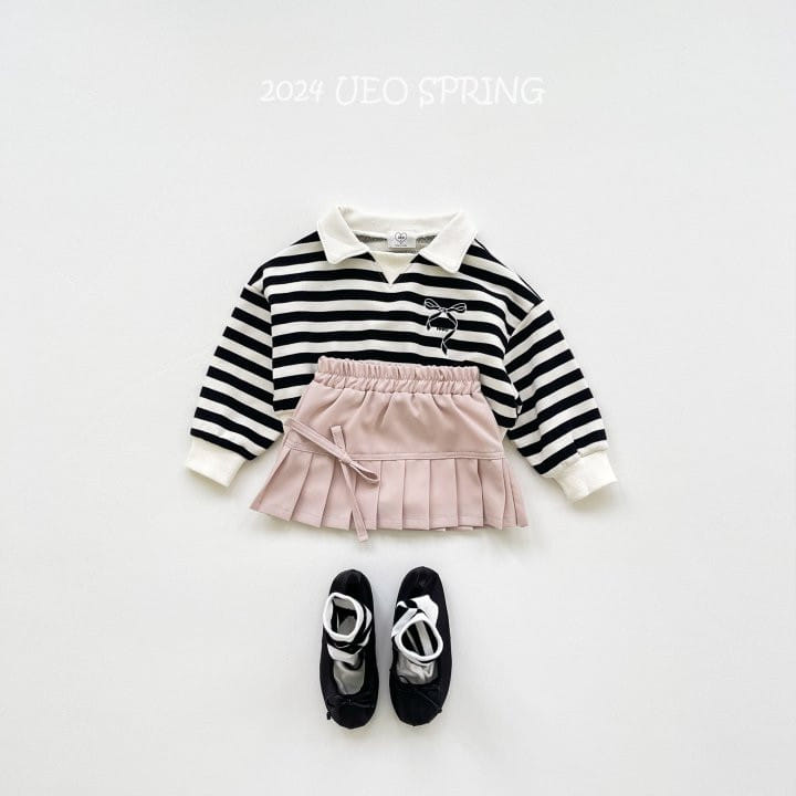 U Eo - Korean Children Fashion - #designkidswear - Ribbon Wrinkle Skirt - 7