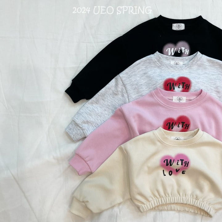 U Eo - Korean Children Fashion - #fashionkids - Love Heart Top Bottom Set - 3